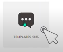 Imagem do botão no painel SMS: Templates SMS