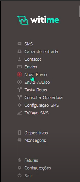 Como criar um template de SMS - passo 8