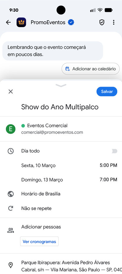 Exemplo RCS Eventos