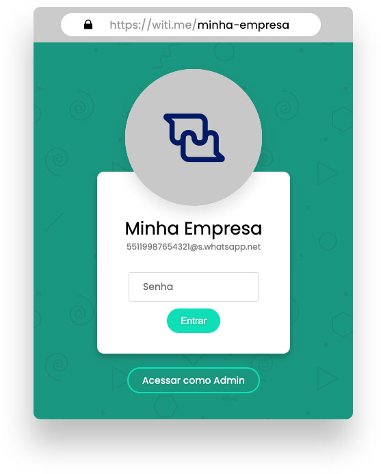 Pantalla de inicio de sesión del agente